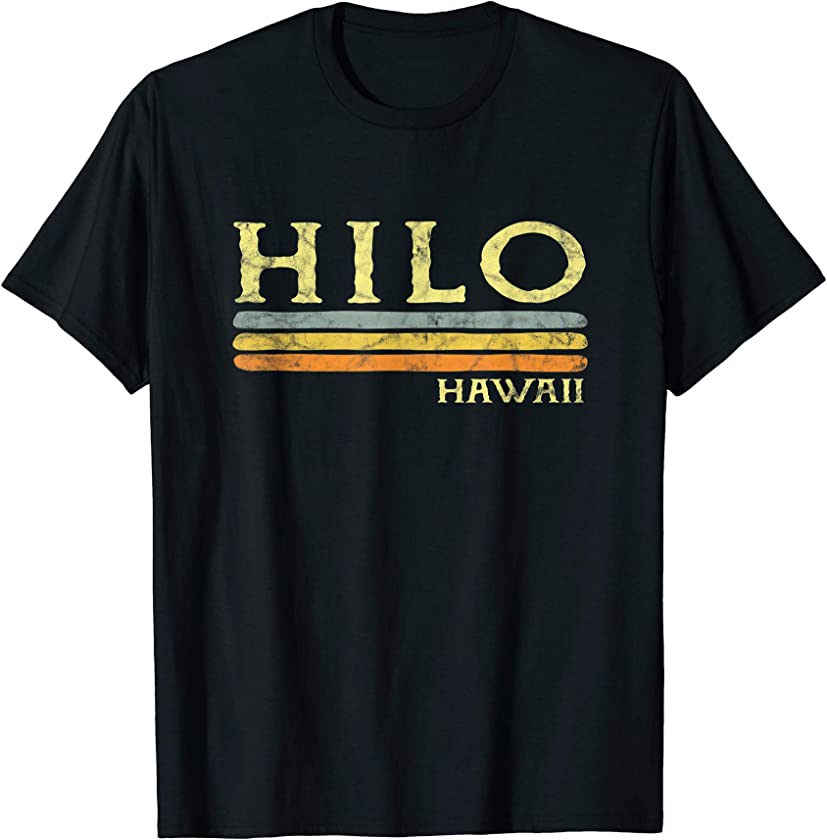 Vintage Hilo Hawaii HI Gift Love Souvenir T-Shirt