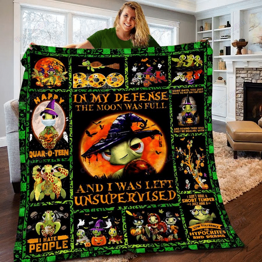 Turtle Halloween Quilt Blanket Tv056071