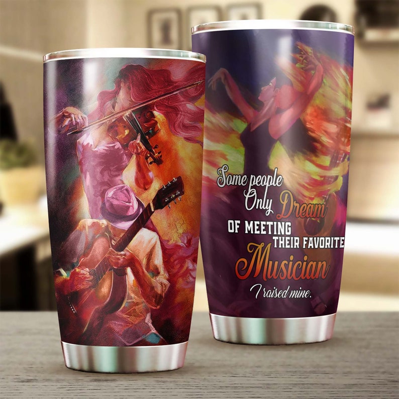 Musician Mom I Raised Music Tumbler-Birthday Gift Christmas Gift Mother’S Day Gift For Mom Gift For Musician Mom