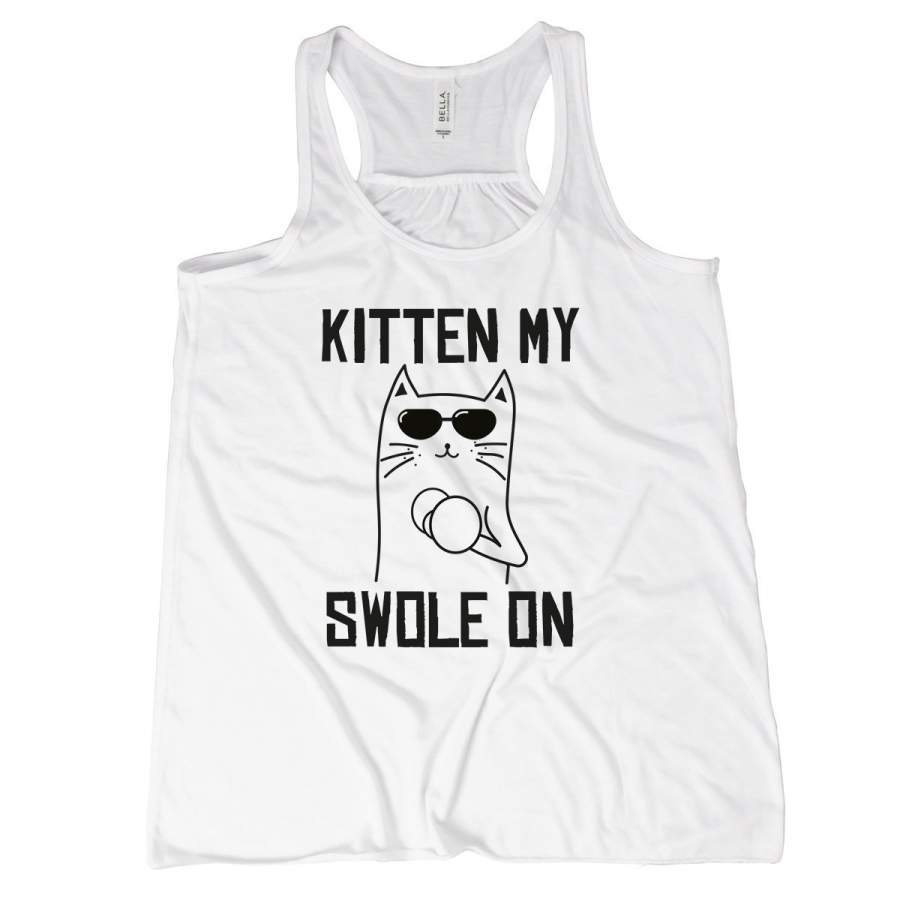 Kitten My Swole On Tank Kitten Tank Top Women Cat Workout Tank Top Women