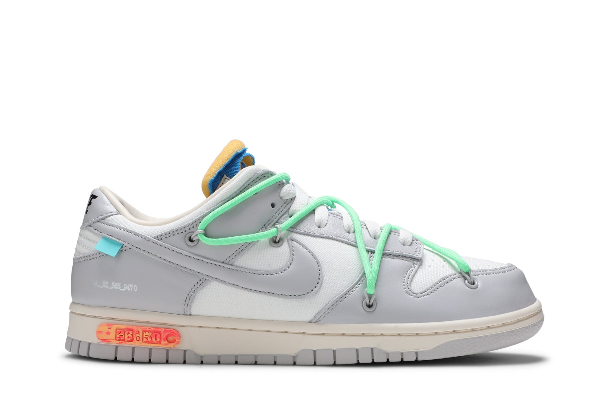 Nike Dunk Low Off-White Lot 26 – Kohlrabis 195240888485