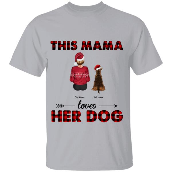 This Mama Loves Her Dog Personalized T-Shirt Ts-Nb751