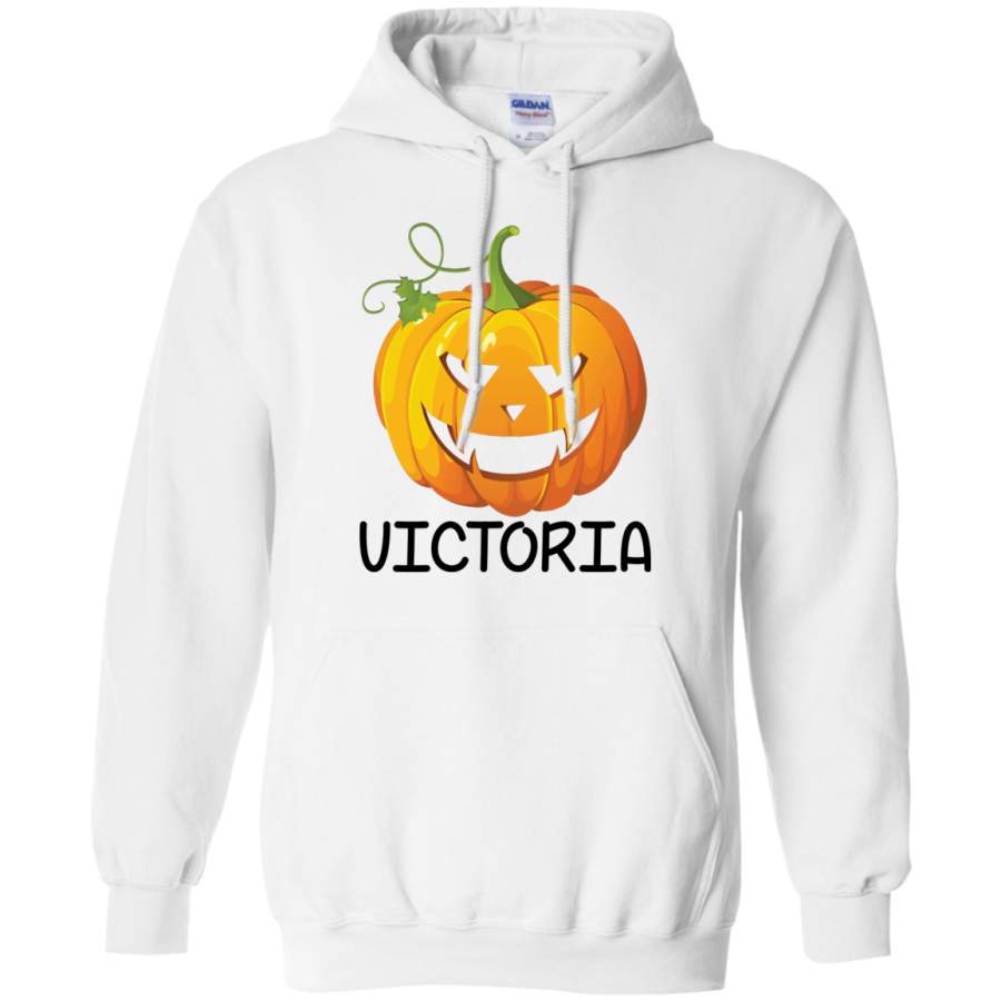 PERSONALIZED HALLOWEEN PUMPKIN Pullover Hoodie 8 oz