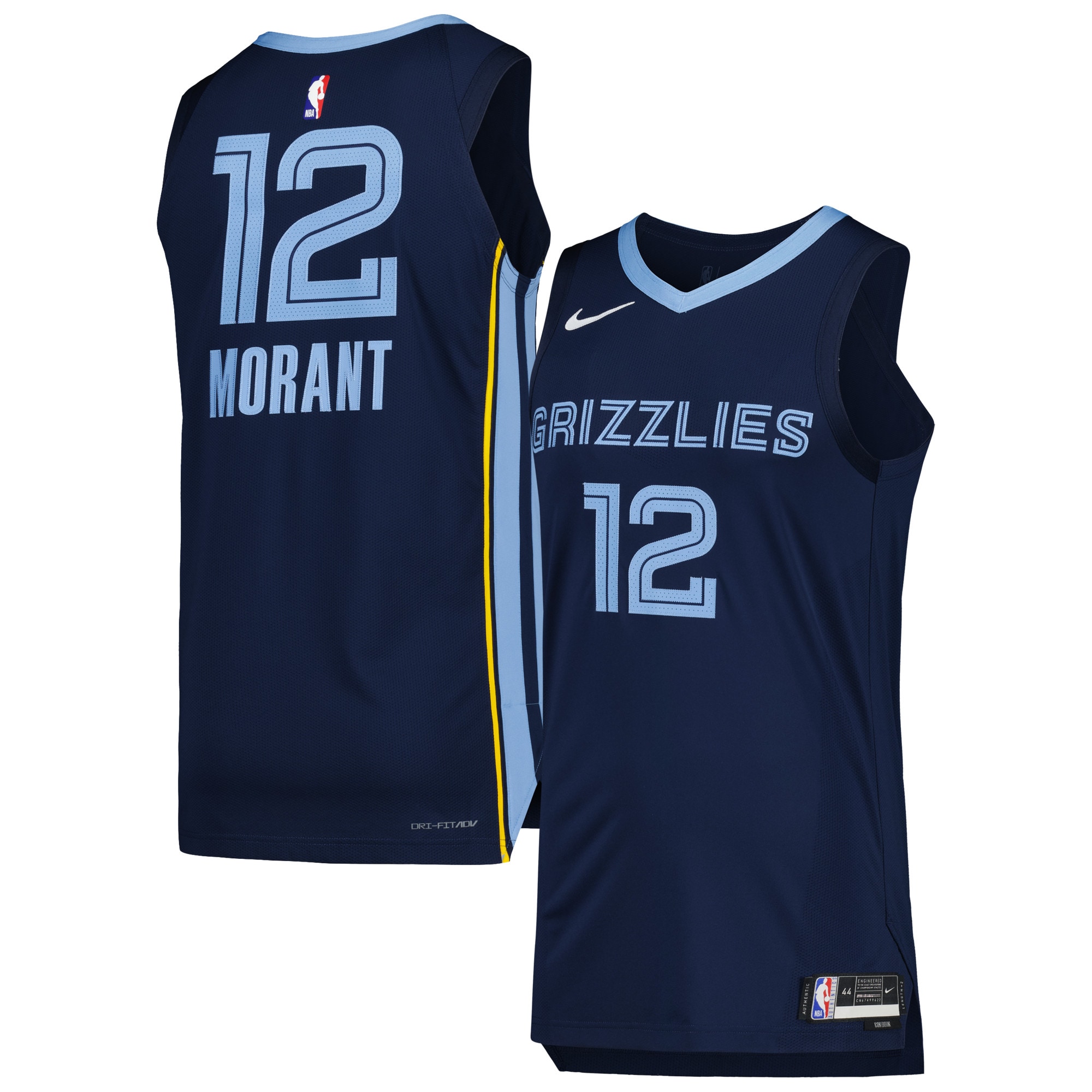 Ja Morant Memphis Grizzlies Authentic Jersey – Association Edition – Navy