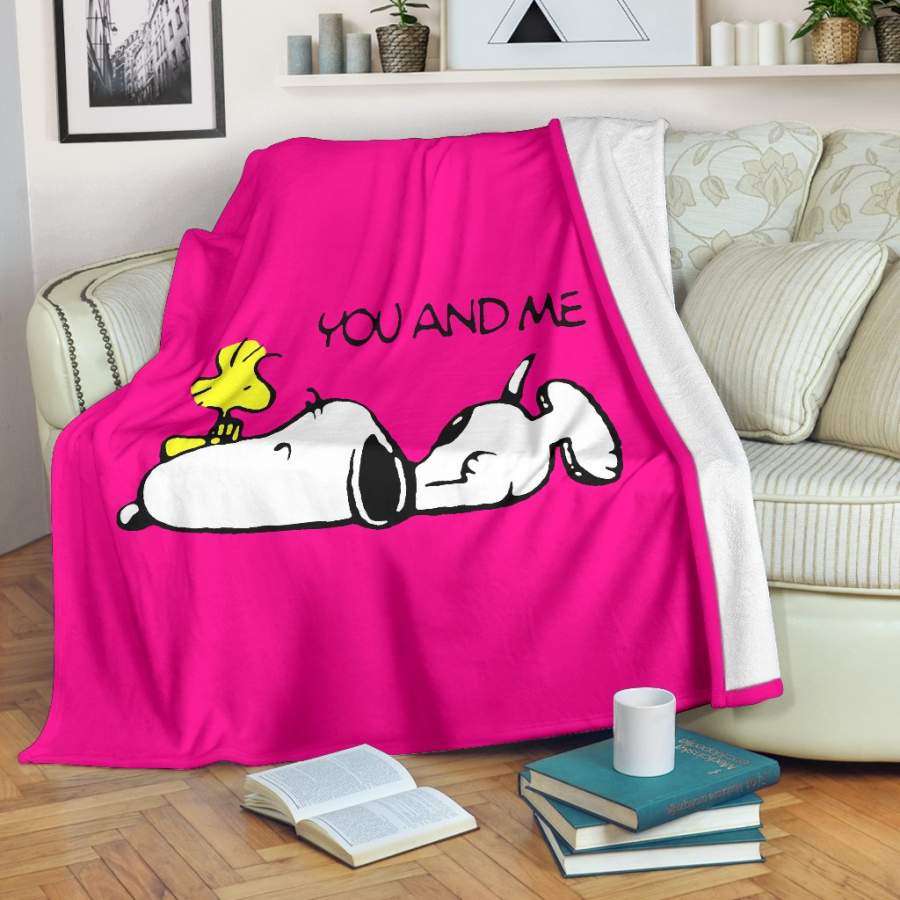 Pink Snoopy Blanket Peanuts Blanket
