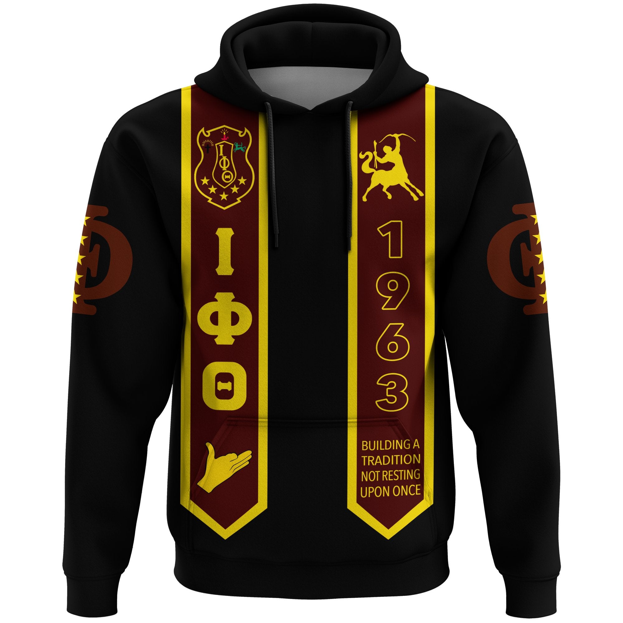 Greek Life Hoodie – Iota Phi Theta Pullover Graduation Stole Style