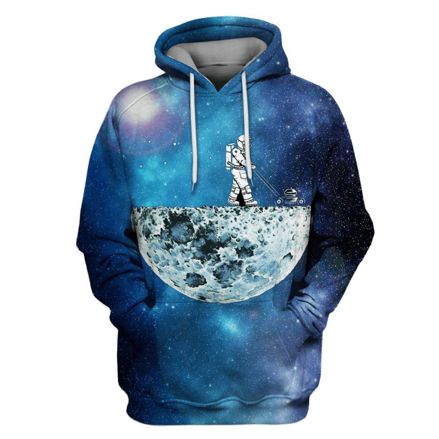 Astronaut in the moon’s surface Custom T-shirt – Hoodies Apparel