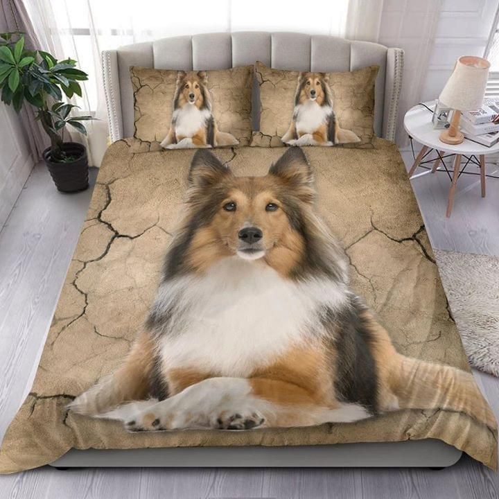 Shetland Dog Animal Duvet Quilt Bedding Set