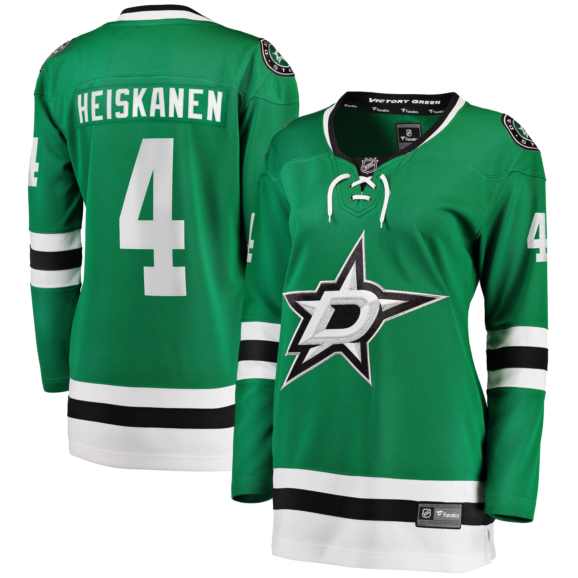 Miro Heiskanen Dallas Stars Branded Women's Home Breakaway Player Jersey – Kelly Green