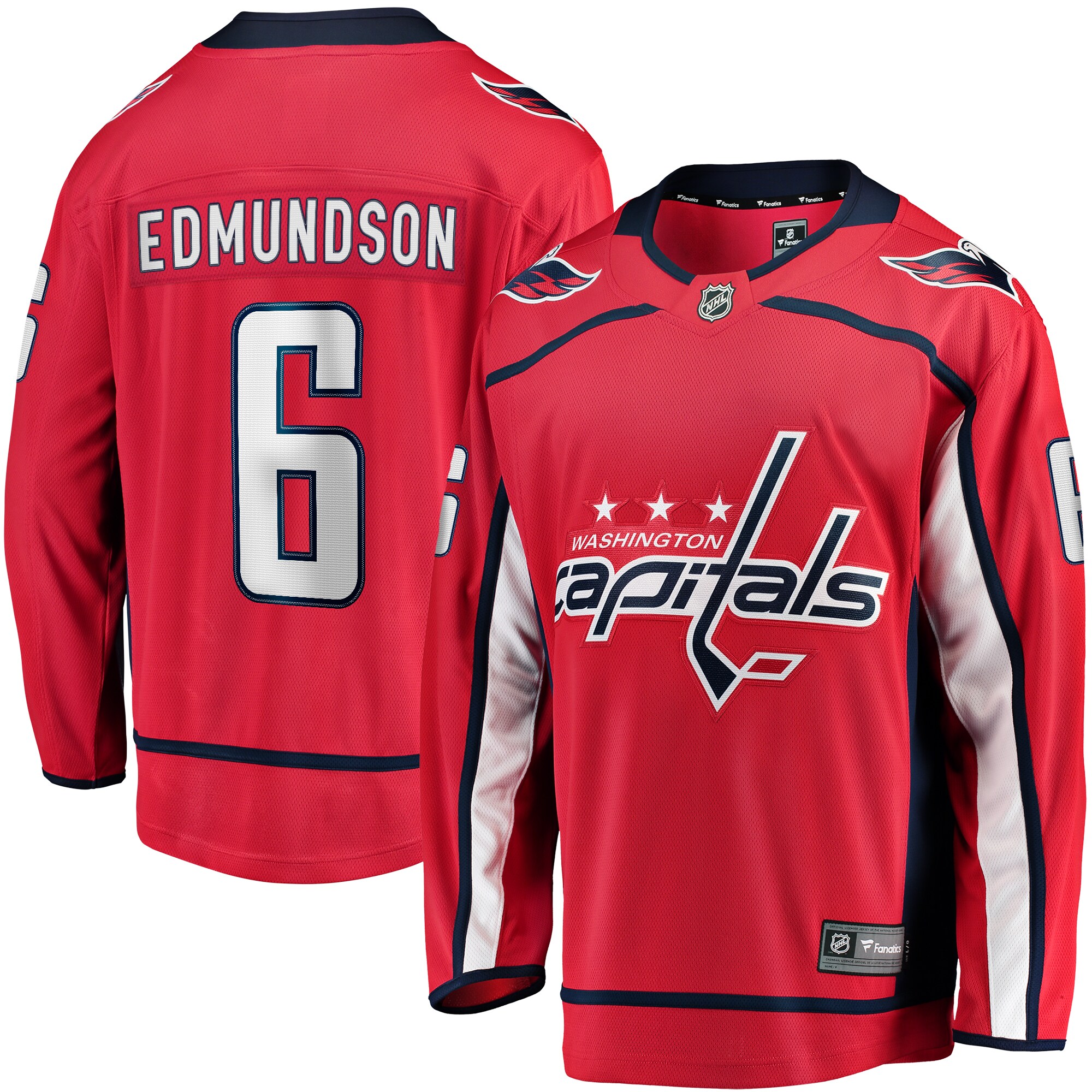 Men's Washington Capitals Joel Edmundson Red Home Breakaway Jersey