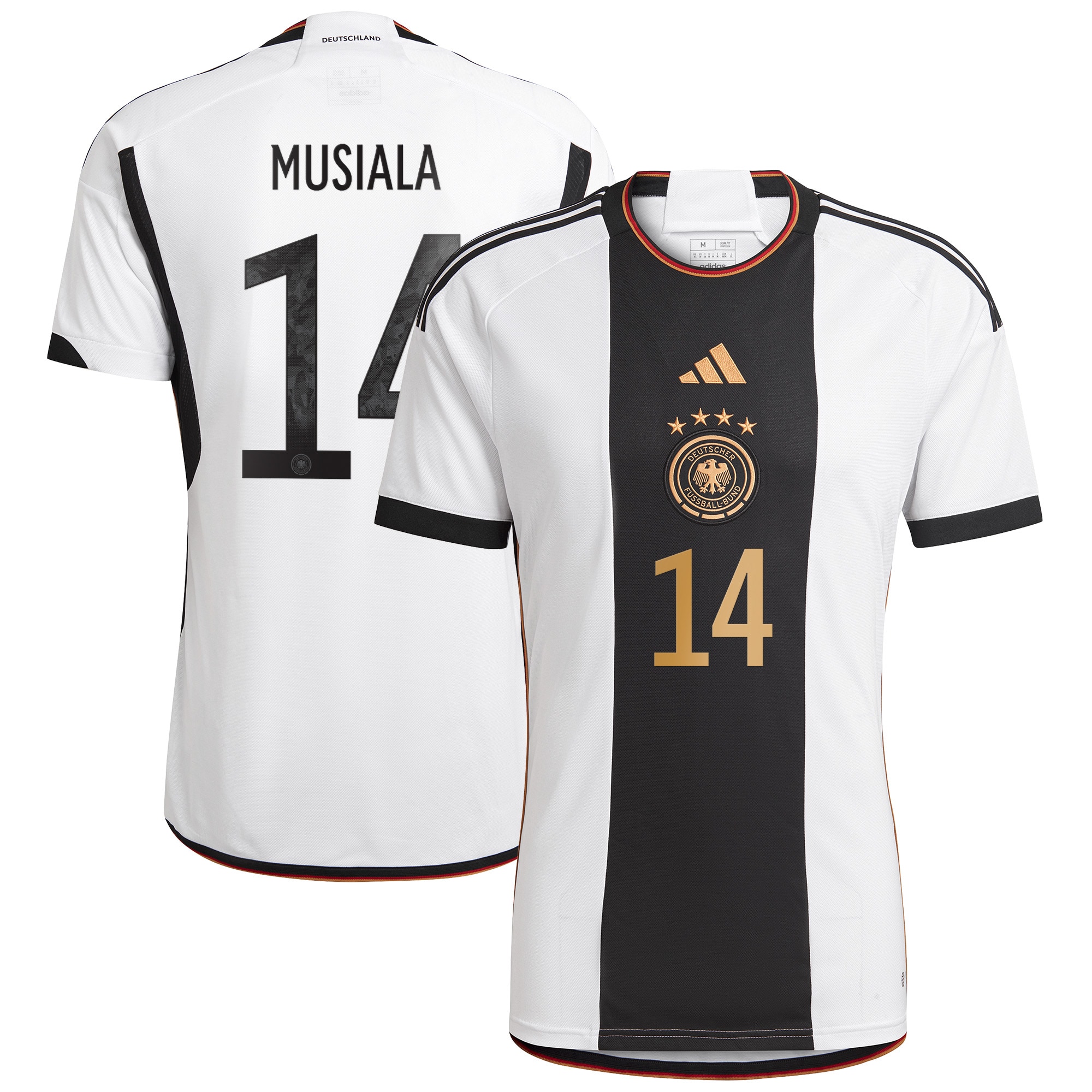 Jamal Musiala Germany National Team 2022/23 Home Replica Jersey – White