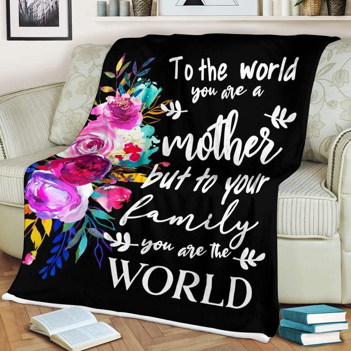 To My Mom Butterfly Blanket – Gift For Mother’S Day, Love Mom, Gift For Family, Home Decor – Fleece Blanket