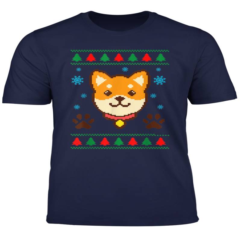 Ugly Xmas Shiba Inu Dogs Animal Dog Lover Pet Winter Tree T Shirt