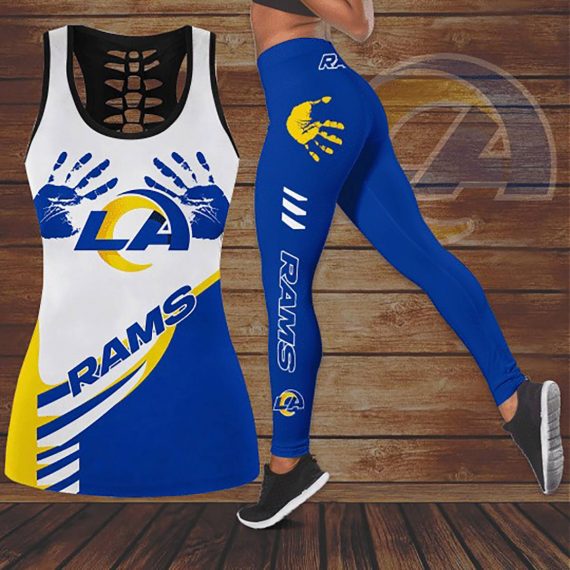 Gift For Wife Gift For Her Los Angeles Rams Hollow Tank Top Leggings