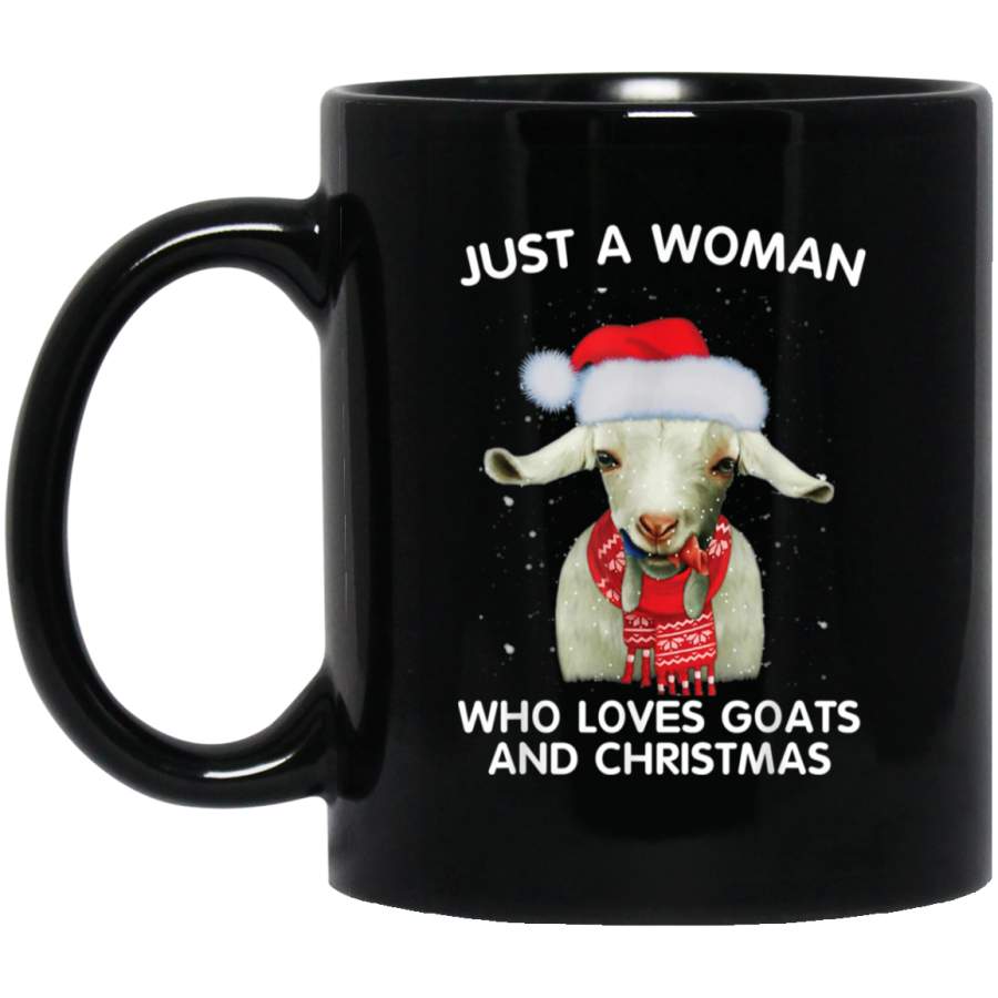 Ugly Christmas a Woman who loves goats and Xmas t 11 oz 15 oz Black Mug