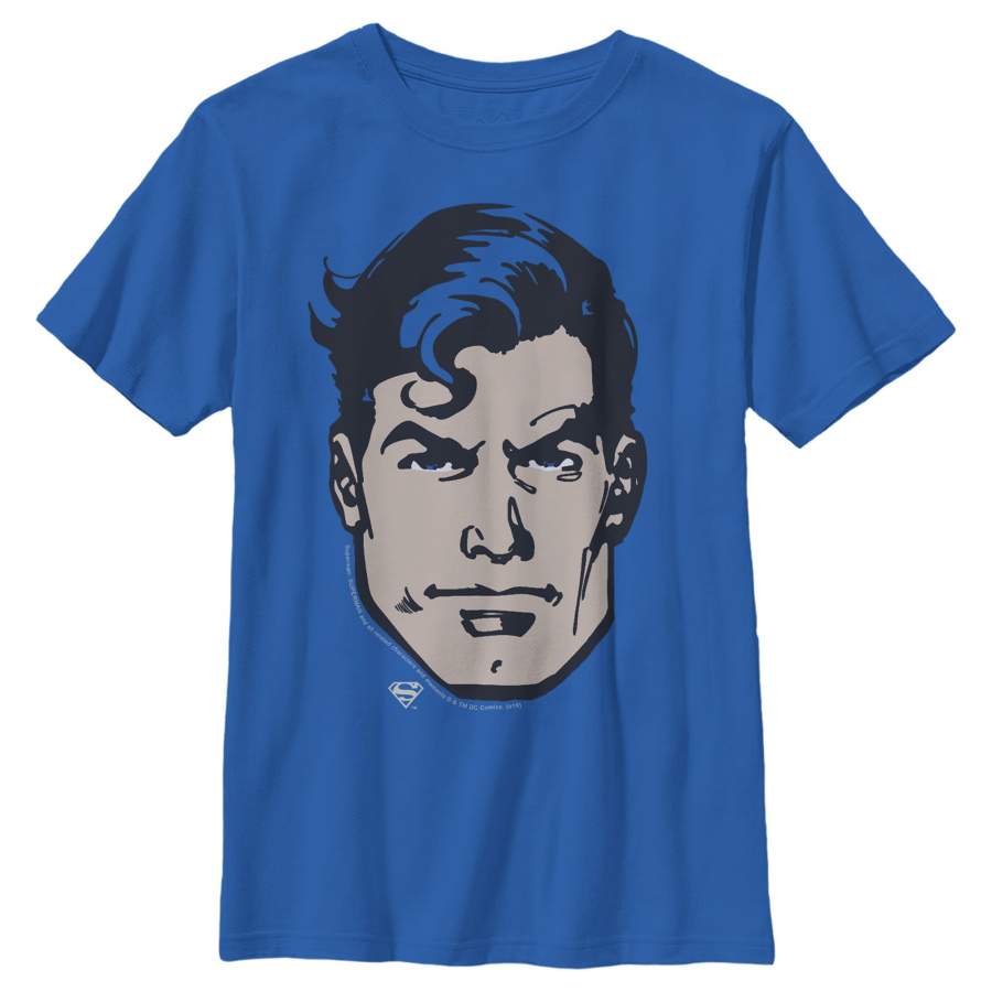 Superman Boy’s Classic Clark Kent Portrait  T Shirt