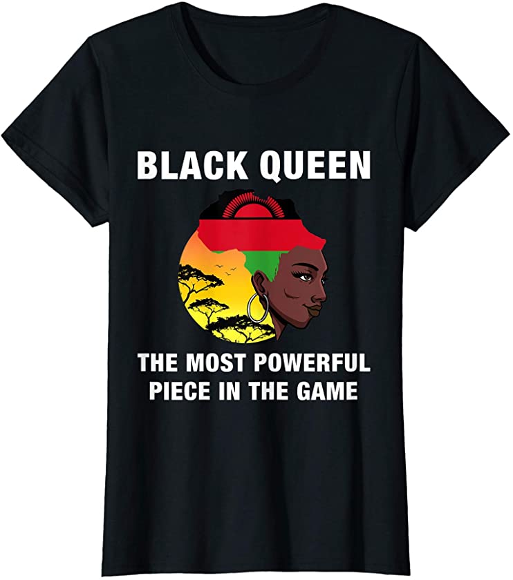 Womens Malawian Black Queen Black History Month Malawi Flag Africa T-Shirt