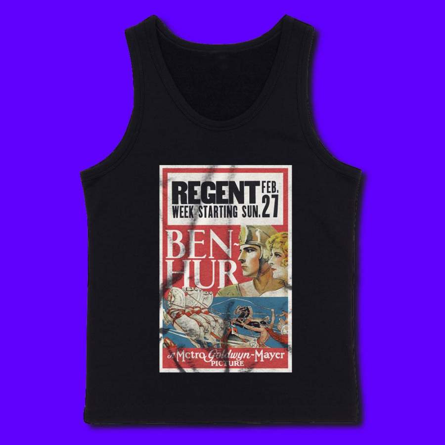 Ben Hur Vintage Poster Theater   New Movies 2016 Men’S Tank Top