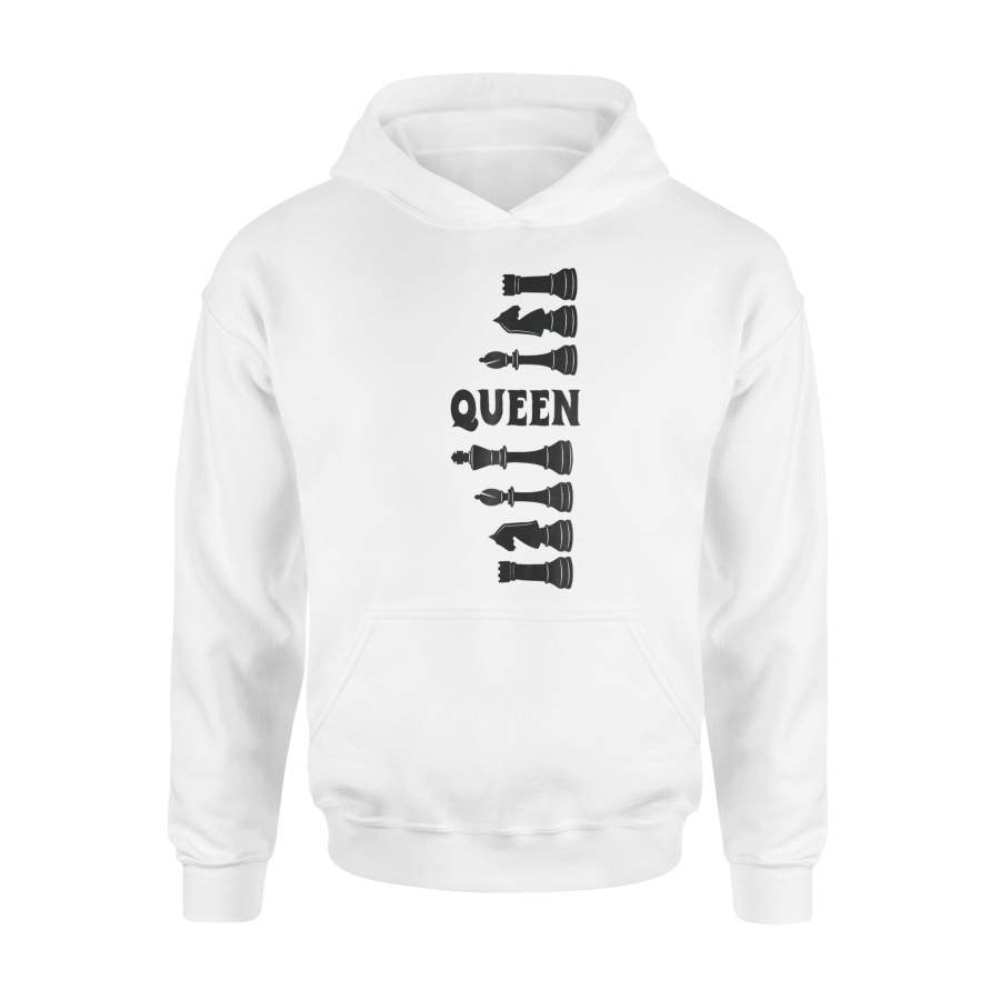 Chess Black Queen Strategy Game Lover Hoodie