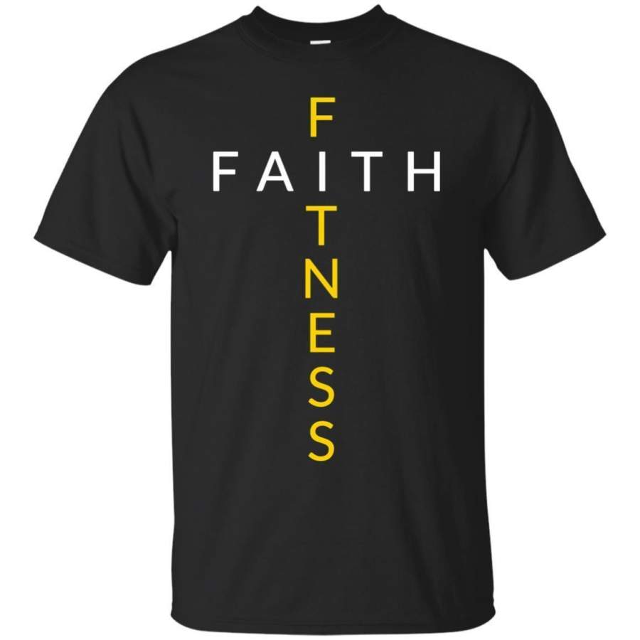 AGR Faith Fitness Cross Christian Workout Modern Gym Tshirt Jaq T-shirt