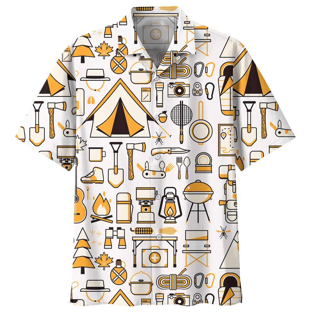 Camping White Nice Design Unisex Hawaii Shirt For Men And Women Ha98284