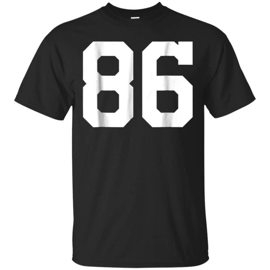 AGR 86 Sports Jersey Number T-Shirt for Team Fan Player Coach