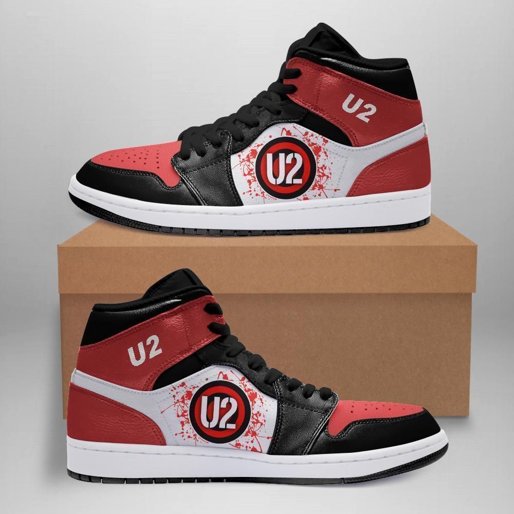 U2 Rock Band Air Team Custom Eachstep Gift For Fans Shoes Sport Sneakers Air Jordan High Sneakers Sport Sneakers