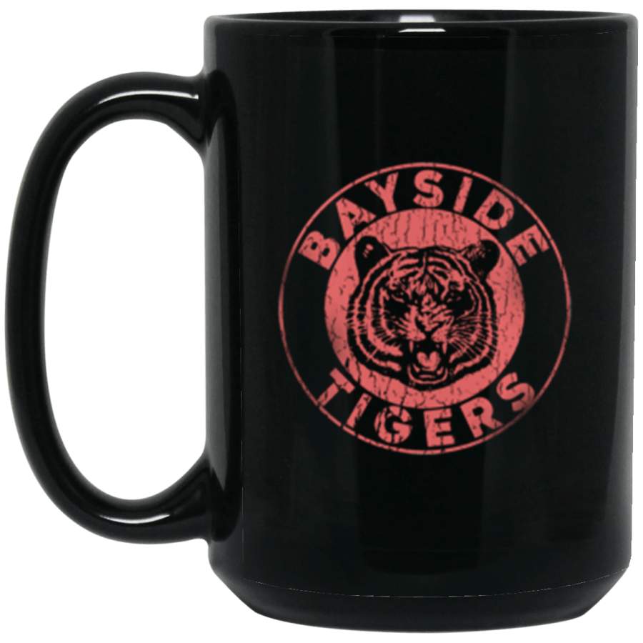 Bayside Tigers Black Mug 15oz (2-sided)