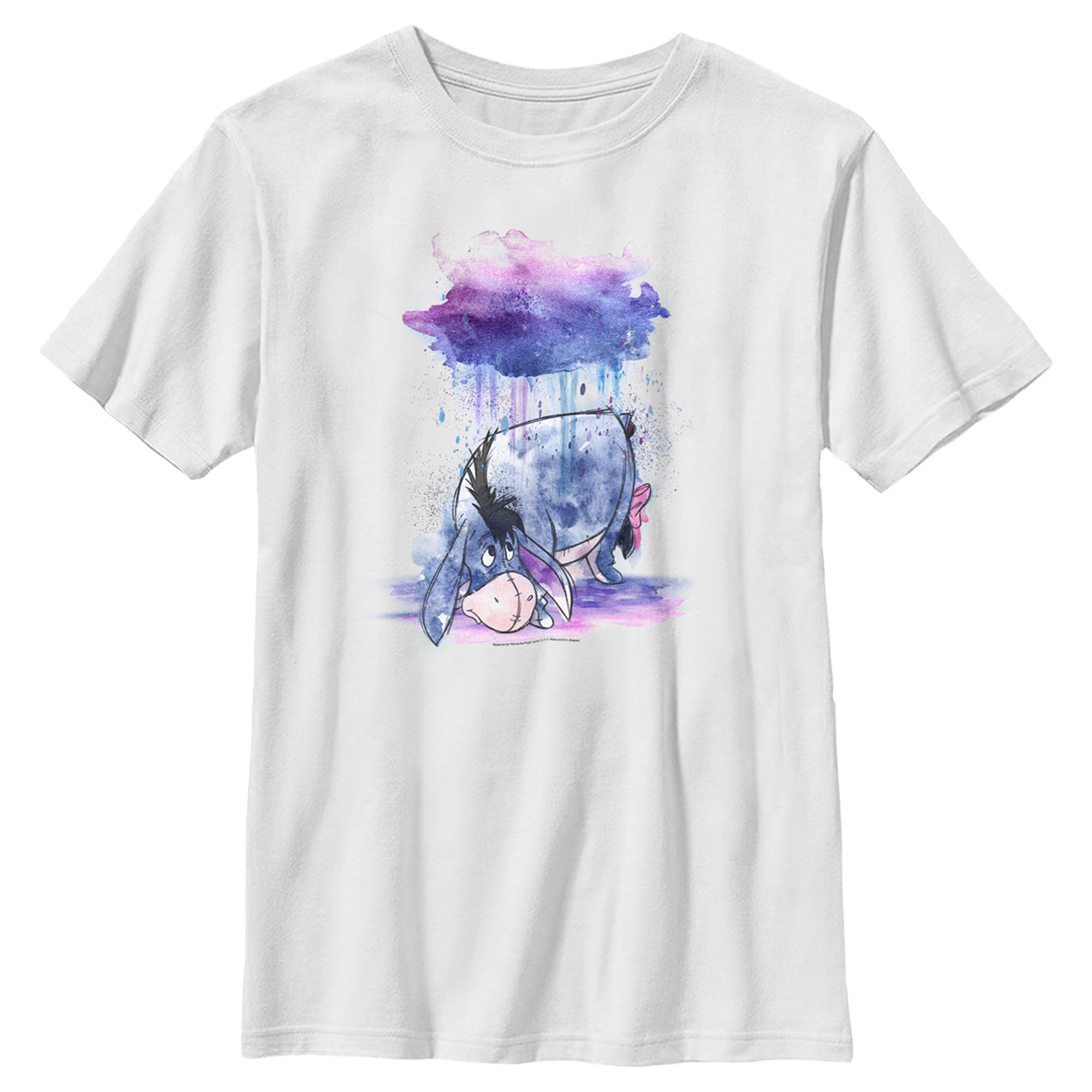 Boy’S Winnie The Pooh Rainy Watercolor Eeyore T-Shirt