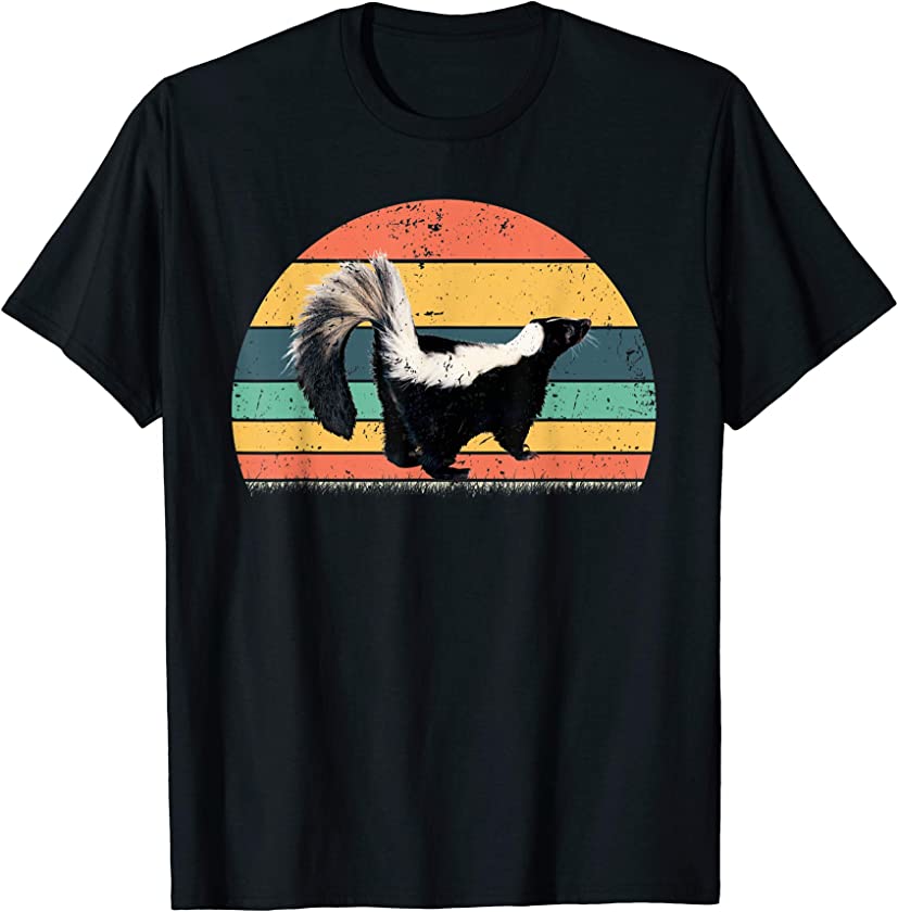 Retro Vintage Skunk Animal Lover Zookeeper T-Shirt