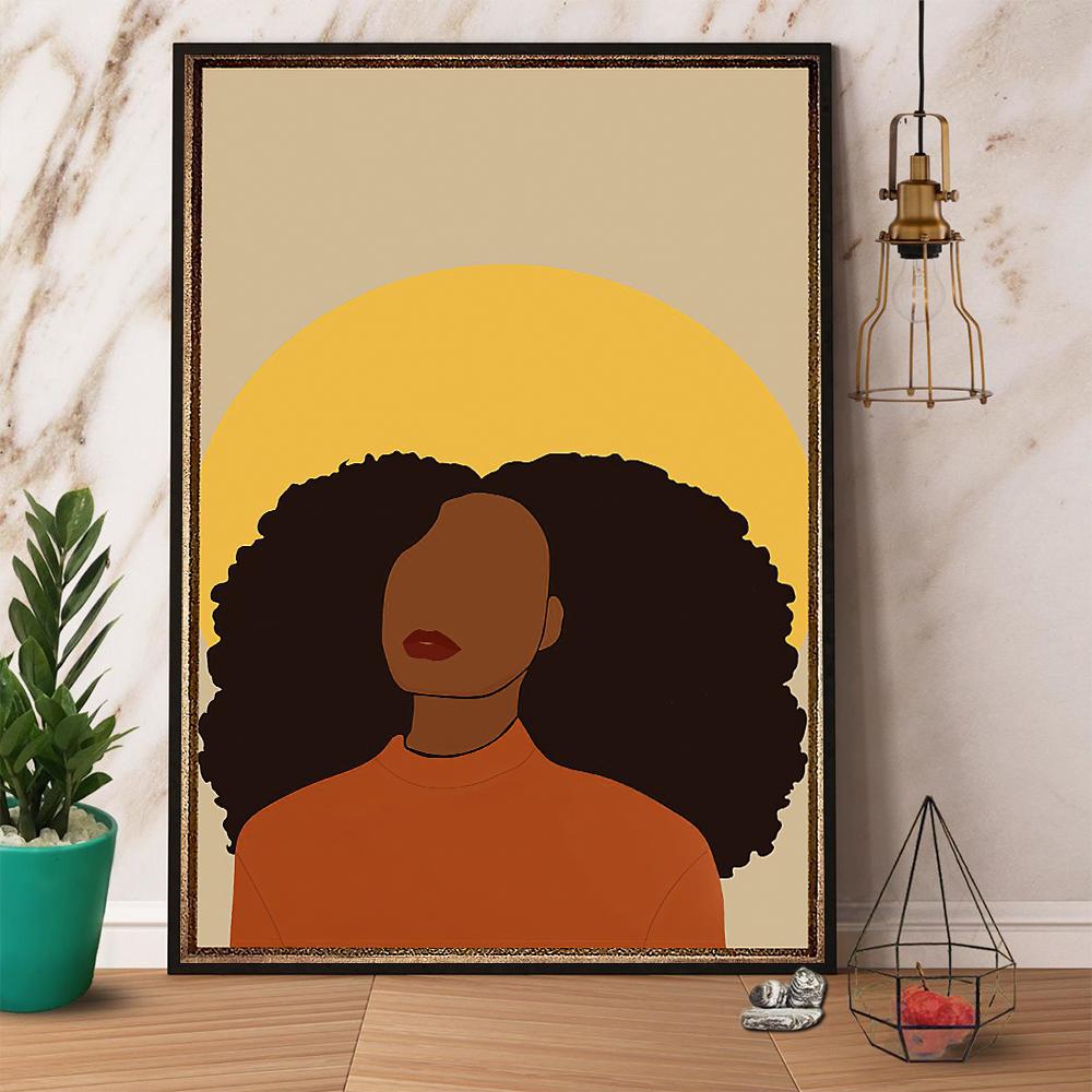 Sunny Black Girl Canvas Poster Wall Art