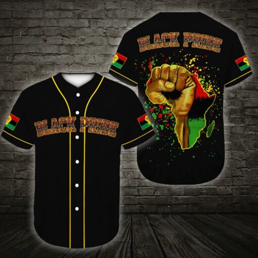 Black Power Baseball Shirt, African American, African Pride