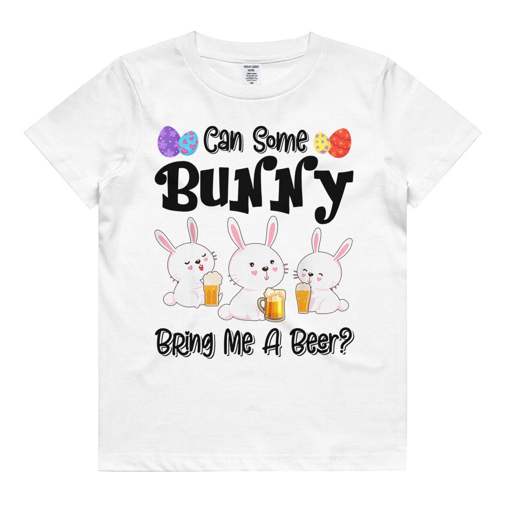 Can Some Bunny Bring Me A Beer Funny Easter Day Kids T Shirt