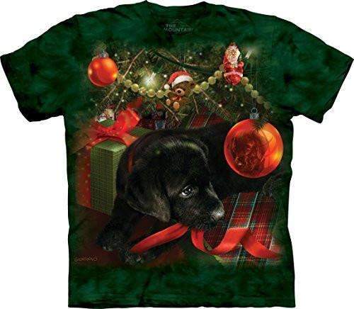 Puppy Reflections, Christmas Play, Holiday Spirit By The Mountain Tee Shirt