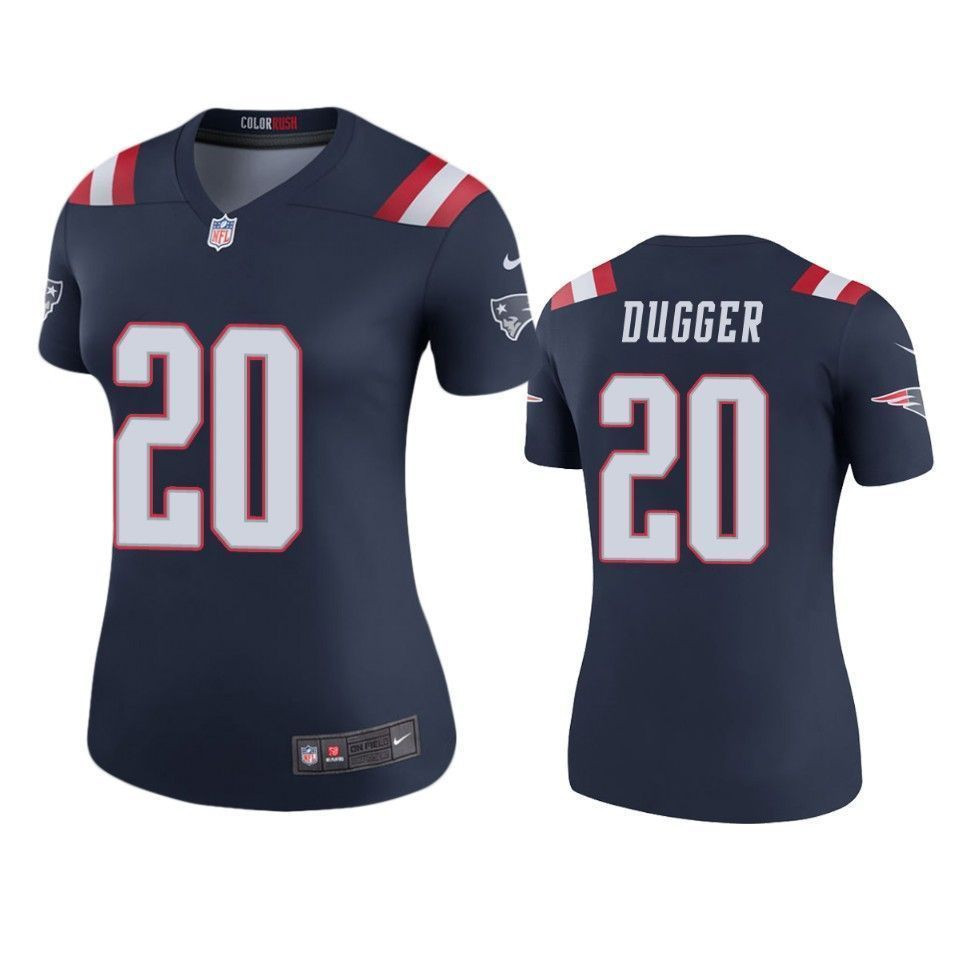 New England Patriots Kyle Dugger Navy Color Rush Legend 3D Jersey