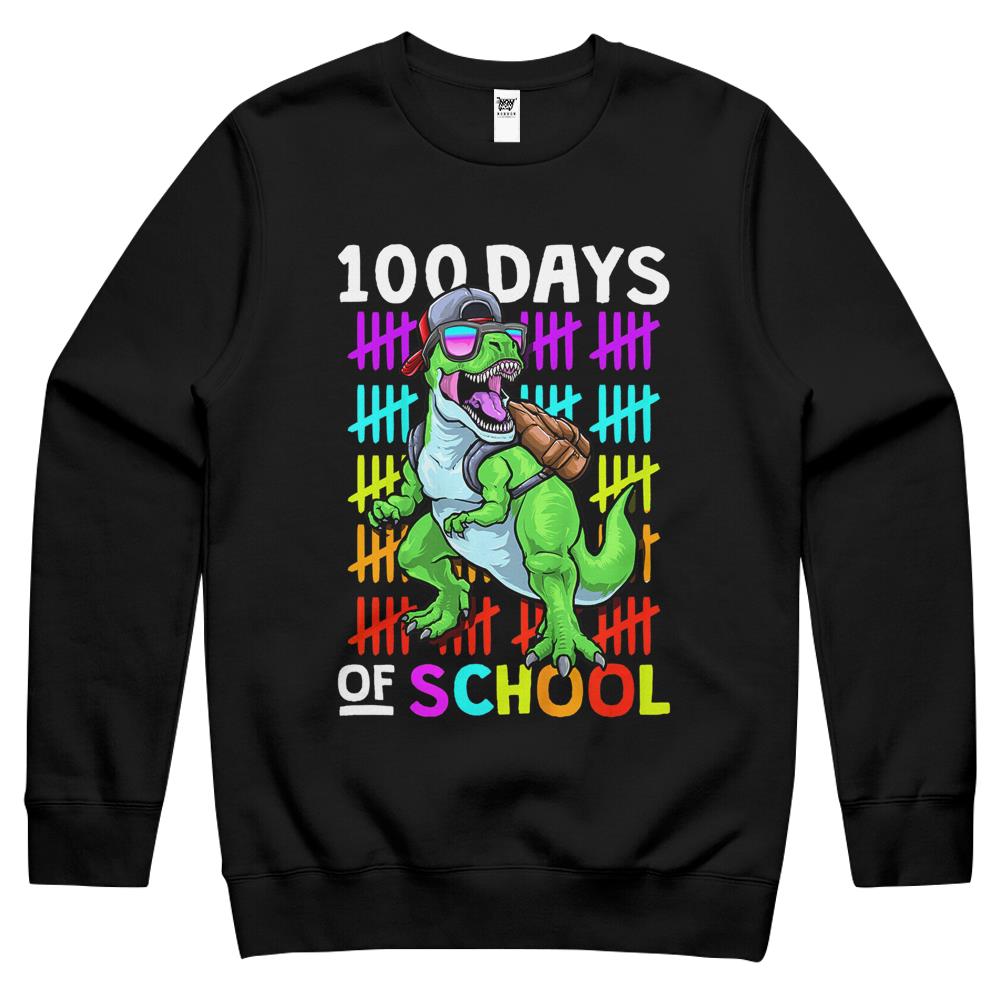 100 Days Of School 100Th Day Of School Crewneck Sweatshirt