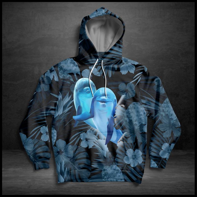 Awesome Dolphin G569 – All Over Print Unisex Hoodie