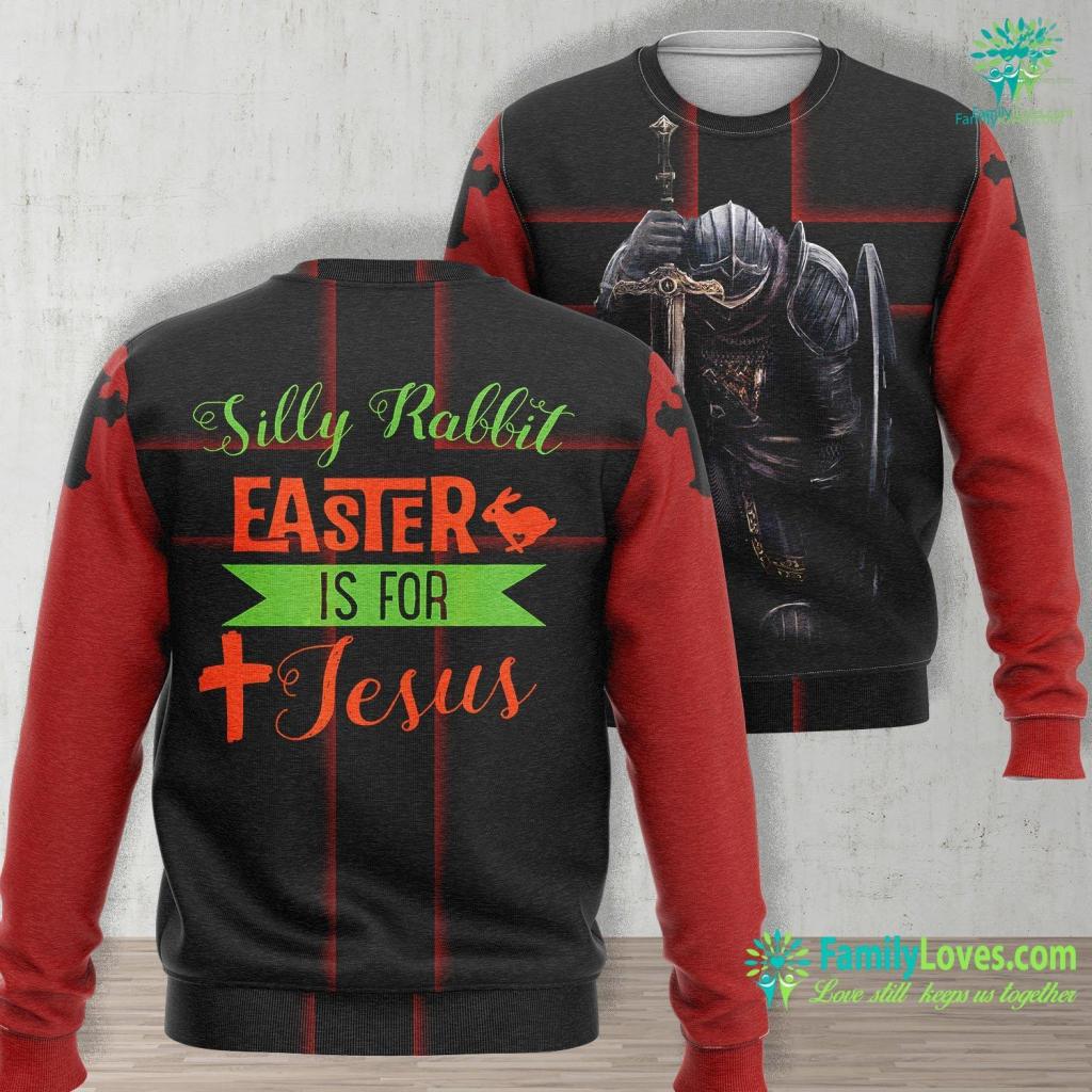 Jesus Story Silly Rabbit Easter Is For Jesus Jesus Unisex Long Sleeve Sweatshirt All Over Print