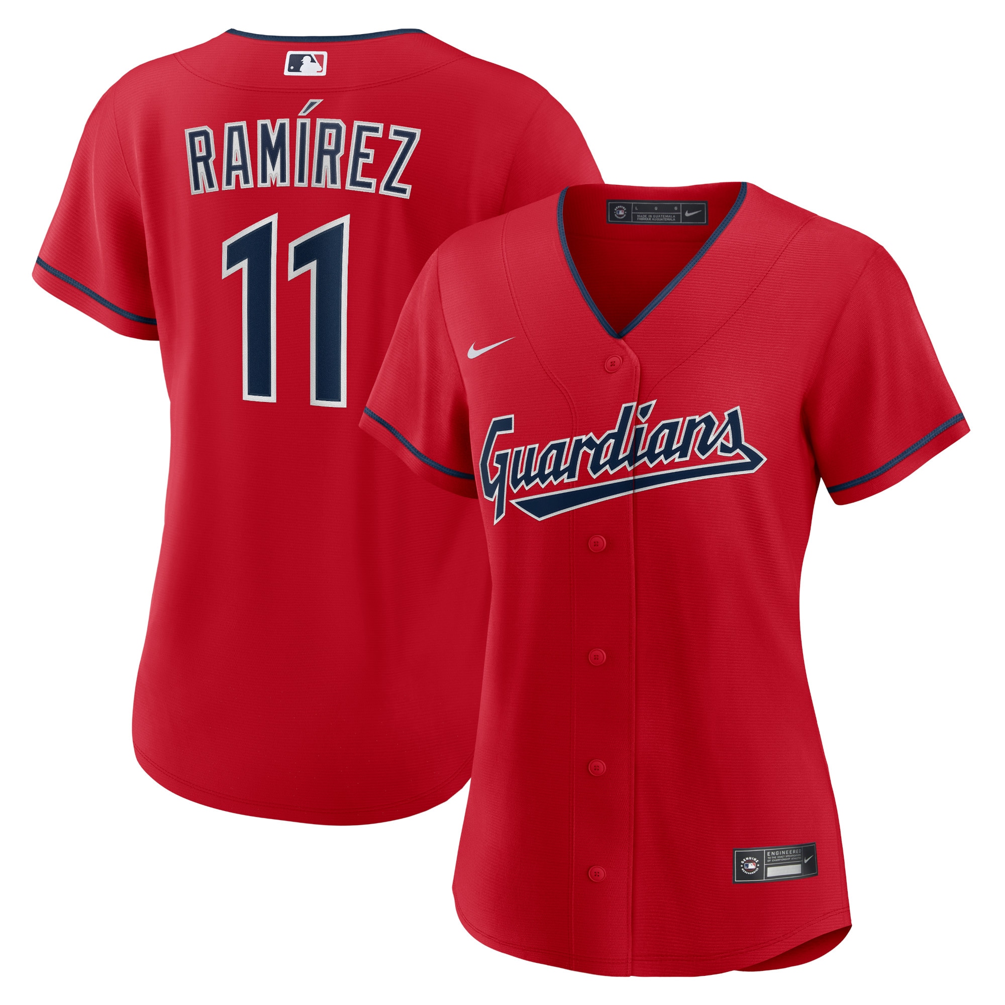 Women’s Cleveland Guardians José Ramírez Red Alternate Player Jersey