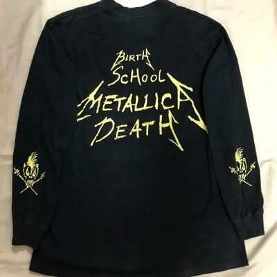 90s Vintage Metallica Birth School Metallica Death  T Shirt  L 6028