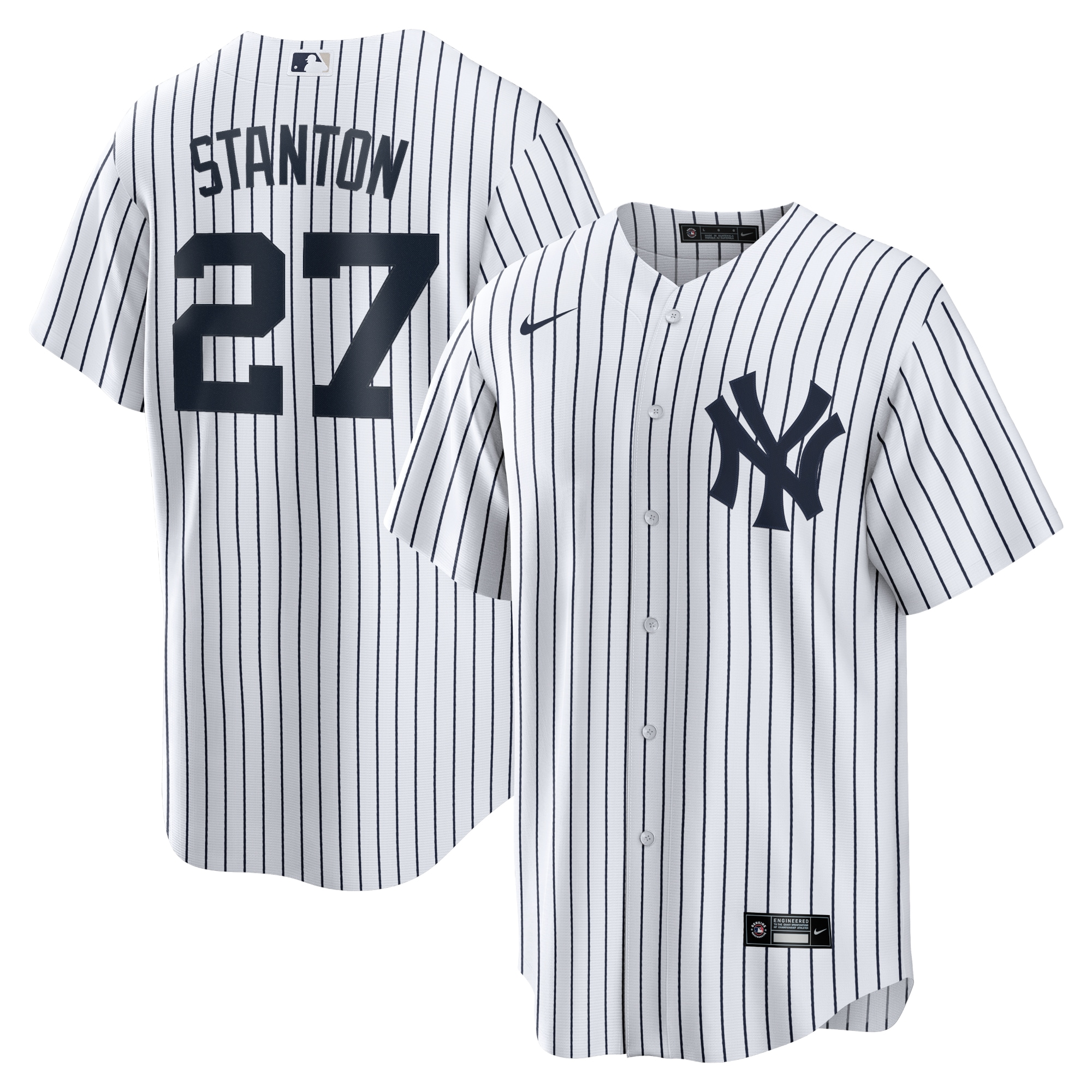 Giancarlo Stanton New York Yankees Home Replica Player Name Jersey – White