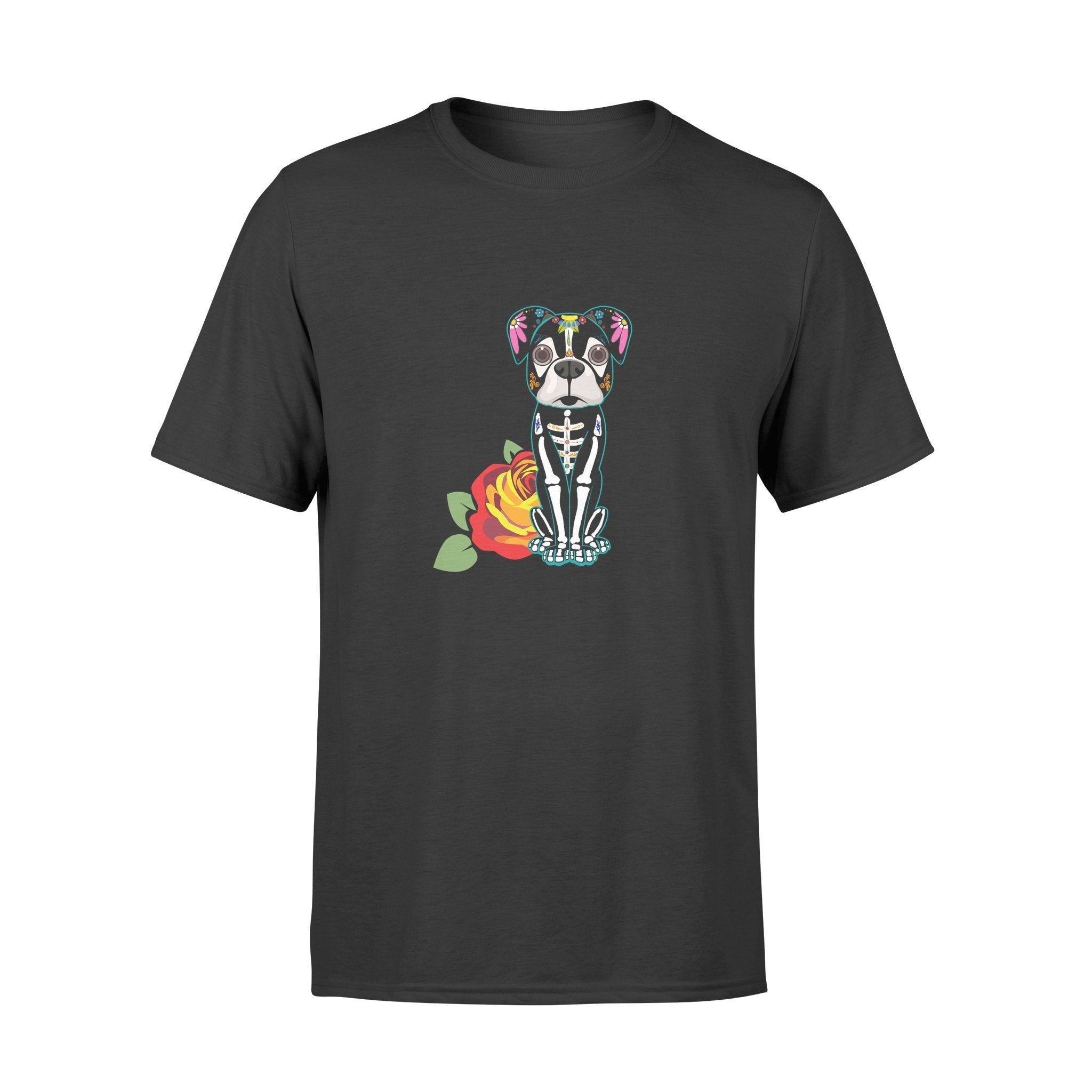 Boxer Puppy And Flower In The Day Of Death Graphic Unisex T Shirt, Sweatshirt, Hoodie Size S – 5XL