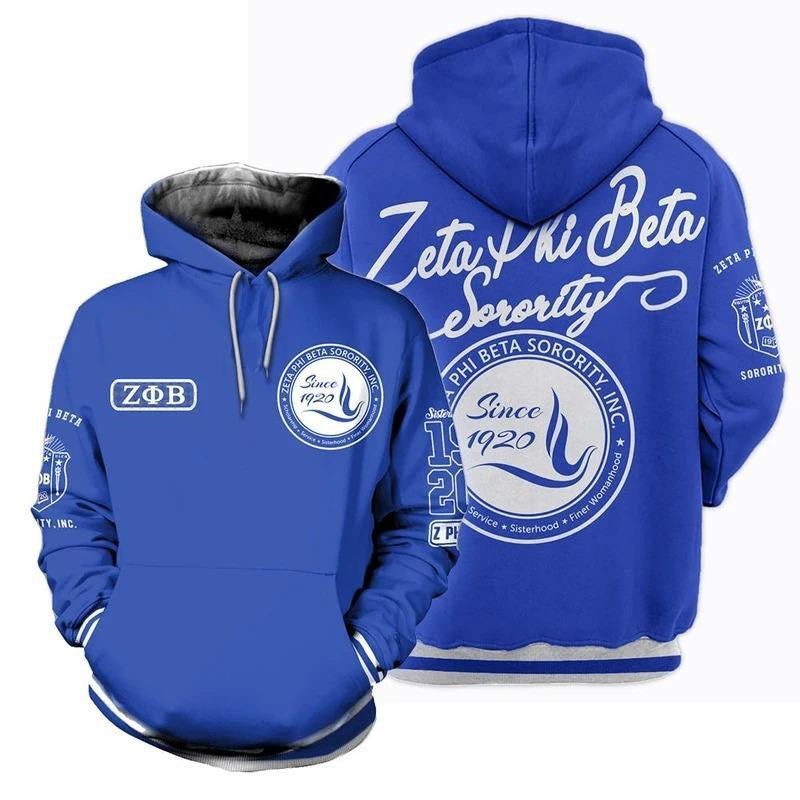 Sorority Hoodie – Zeta Phi Beta Sorority Hoodie