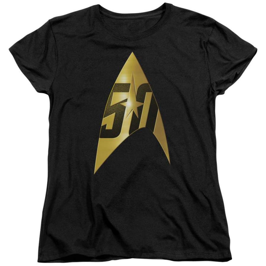 Star Trek 50th Anniversary Delta Women’s 18/1 Cotton Short-Sleeve T-Shirt