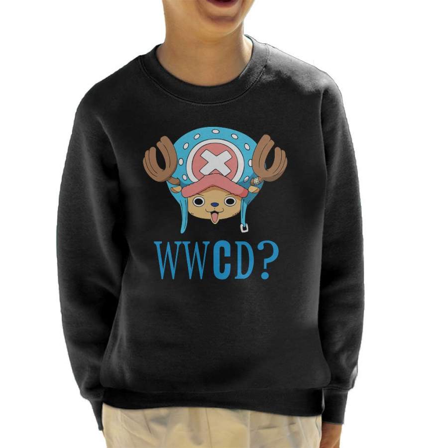 WWCD What Would Tony Tony Chopper Do One Piece Kid’s Sweatshirt