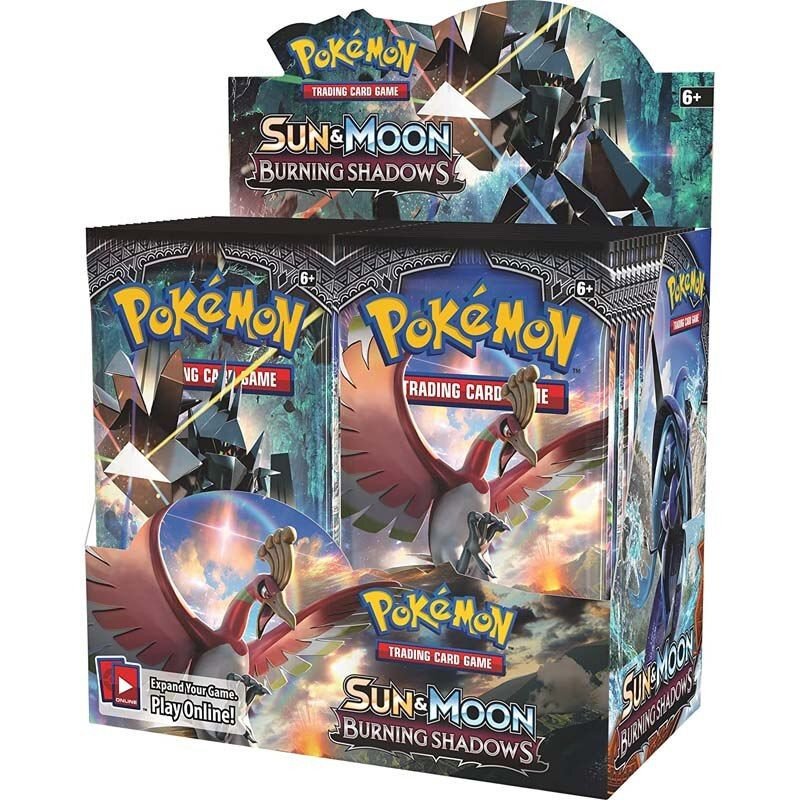 324Pcs Pokemon Card Tcg: Sun & Moon Burning Shadows Sealed Booster Box (36 Packs) Toys For Children