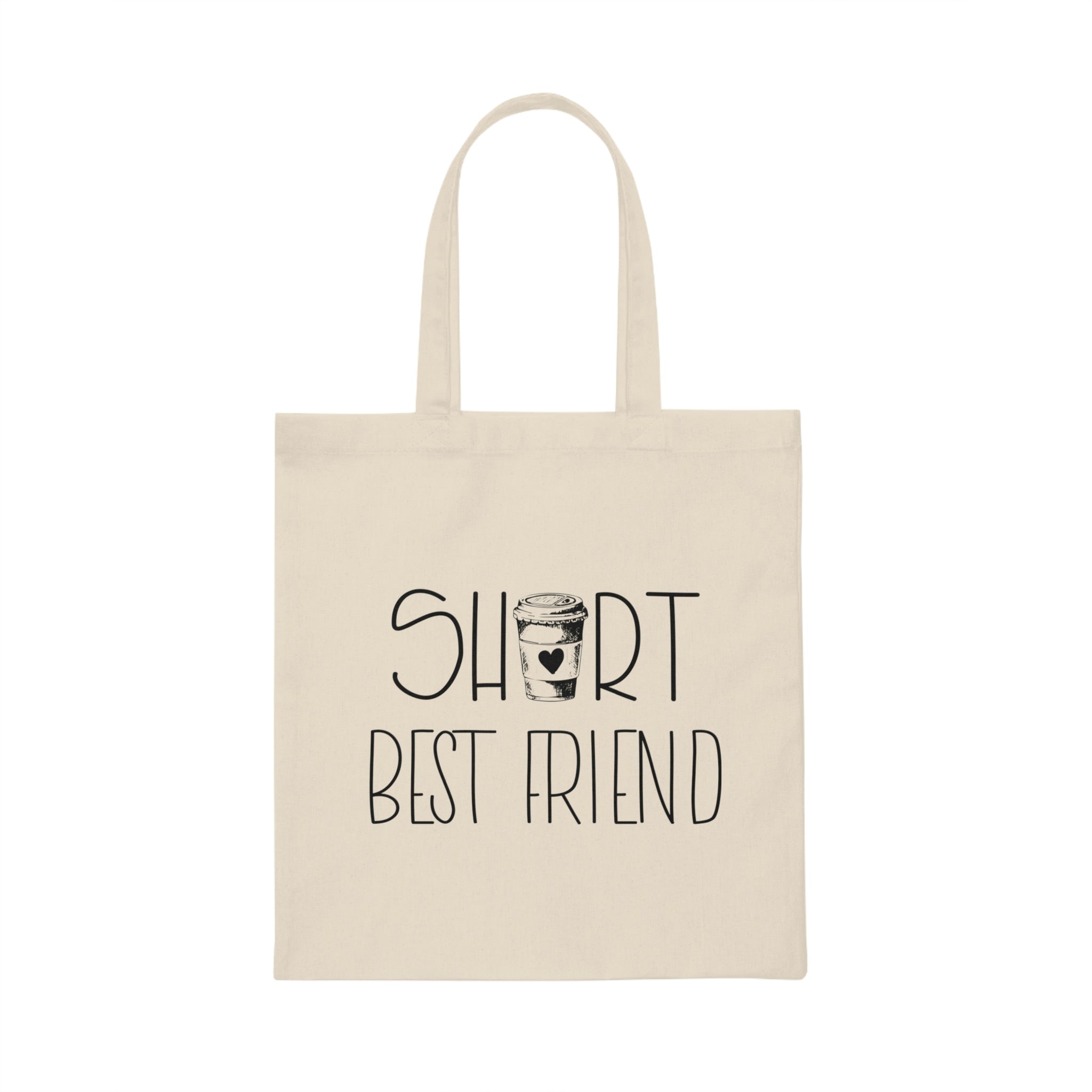 Short Bestfriend | Tall Bestfriend | Meilleur Ami Canvas Tote Bag