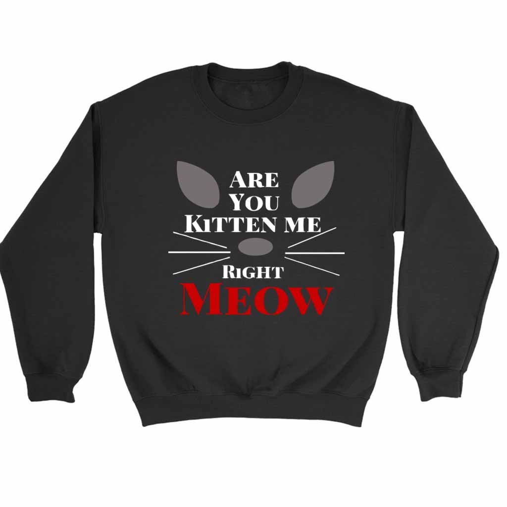 Are You Kitten Me Right Meow Nine Sweatshirt Sweater