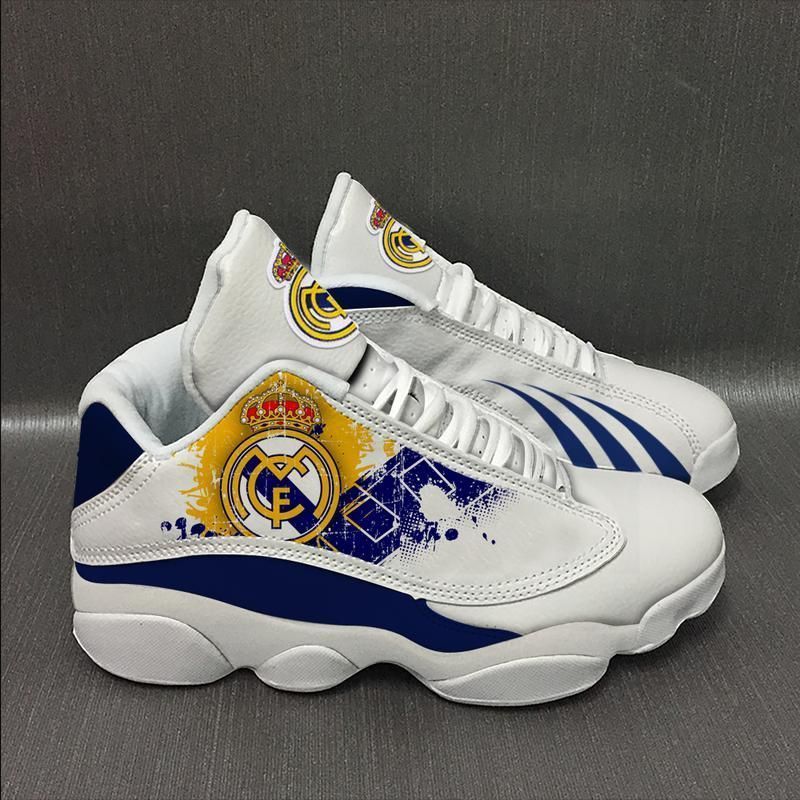 Real Madrid Football Team Form Air Jordan 13 1 Shoes Sport Sneakers
