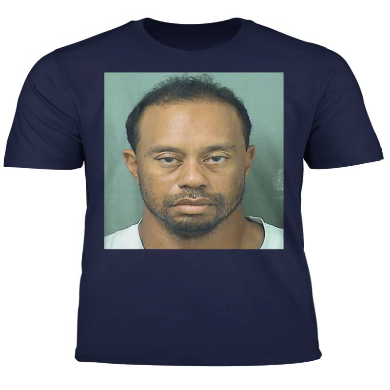 Tiger Woods Mugshot Shirt Funny Sports Lovers Tshirt